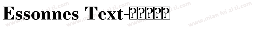 Essonnes Text字体转换